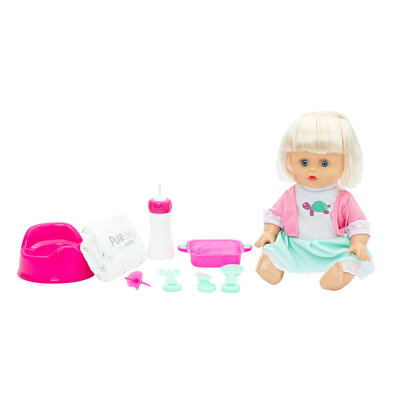 Baby Luna Altını Islatan Yemek Setli̇ Bebek Kaplumbağalı Elbi̇se