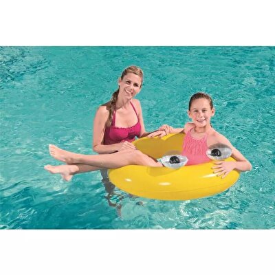 Bestway Gözlü Pembe Yüzme Simidi 91 Cm