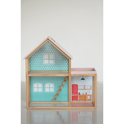 Ahşap Merdivenli Ev 1003 Mavi