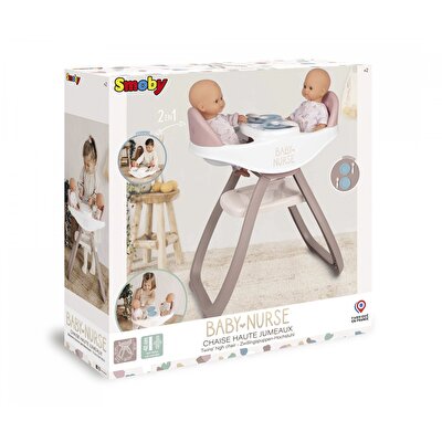 Smoby Baby Nurse İkiz Bebek Mama Sandalyesi