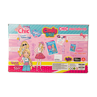 Cindy Makyaj Masalı Dolaplı Oyun Seti Mavi Elbiseli