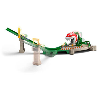 Hot Wheels Mario Kart Çılgın Yaratıklar Oyun Seti Piranha Plant Slide GFY47