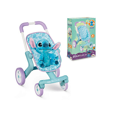 Smoby Stitch Bebek Arabası ve Peluş Oyuncak 25 Cm