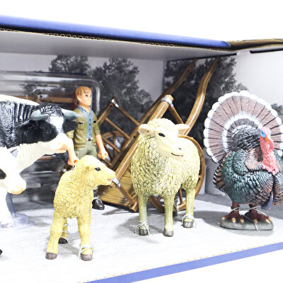 Farm Animal Dev Çiftlik Evi ve Aksesuarlı Oyun Seti