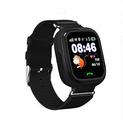 Alcatech Telefon Özellikli Akıllı Çocuk Saati Siyah