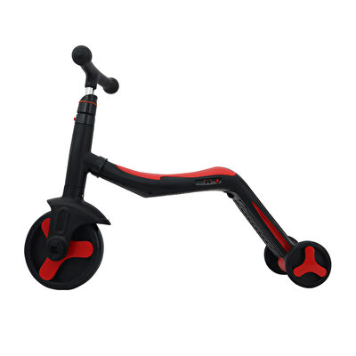 Hattrick Pedallı Scooter Kırmızı Siyah SCS160