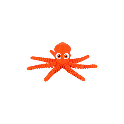 Hareketli Hayvanlar Serisi Turuncu Ahtapot