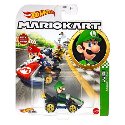 Hot Wheels Mario Kart Karakter Araçlar Luigi GLP37