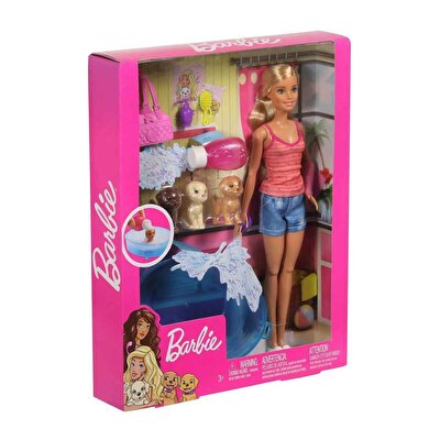 Barbie ve Köpekleri Banyo Keyfinde Oyun Seti GDJ37