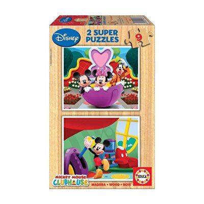 Educa Puzzle 2x9 Parça Mickey Mouse Club House