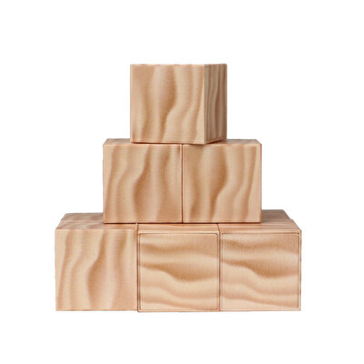 Magnivity Manyetik Bloklar Beyaz Odun Desenli Blok 9 Parça