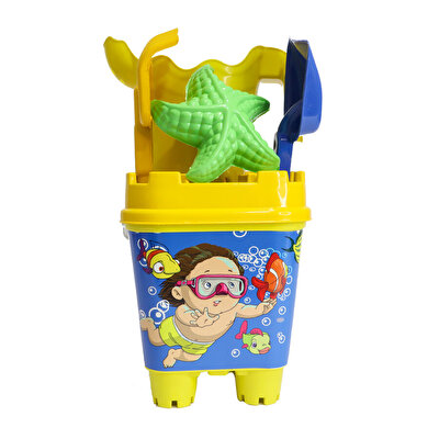 2016 Mas Resimli Çantalı Kale Kova Kürek Takımı Mavi Çantalı
