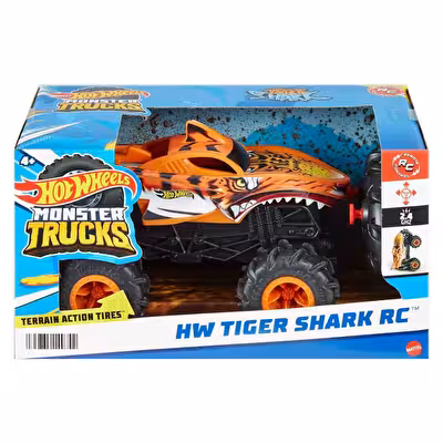 Hot Wheels Monster Trucks 1:24 Tiger Shark Uzaktan Kumandalı Araba HNV03
