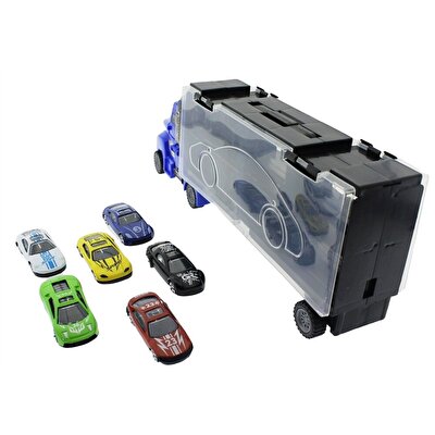 Fırlatma Rampalı Araç Taşıyıcı Kamyon Mavi