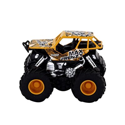 1:36 Ölçekli Sürtmeli Dev Tekerli Araçlar Sarı Max Frenzy