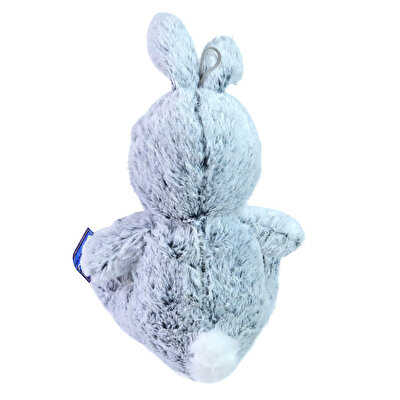 Bebek Yüzlü Peluş Oyuncak Gri Tavşan 30 cm.