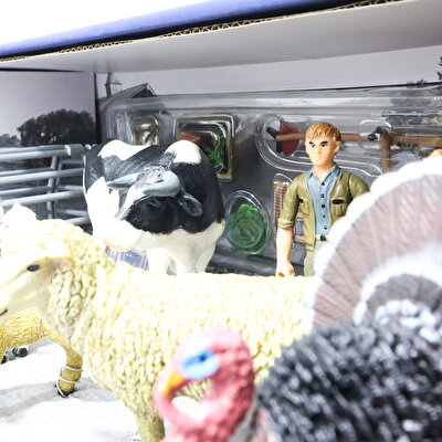 Farm Animal Dev Çiftlik Evi ve Aksesuarlı Oyun Seti