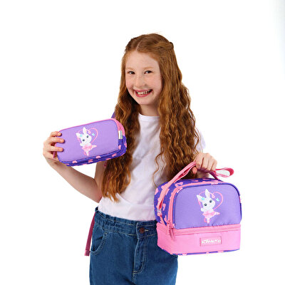 Kaukko Kids Sırt Çantası Cube Rabbit Mor Pembe