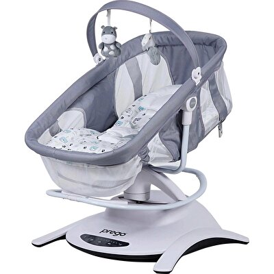 Prego Yummy Kumandalı Elektrikli Beşik Gri