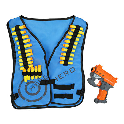 Avcı Yelek ve Tabanca Seti Mavi