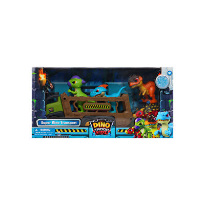 Dino Troops Kids 4'lü Dino Transporter Truck