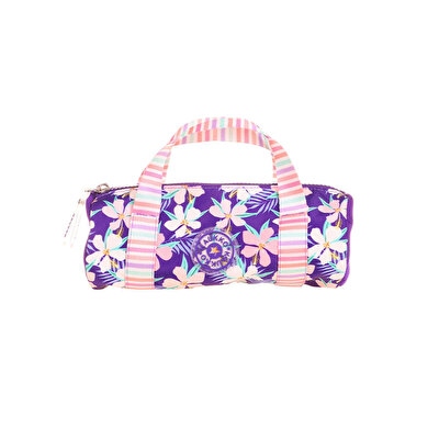 Kaukko Travel Double Stripe Mor Kalem Çantası