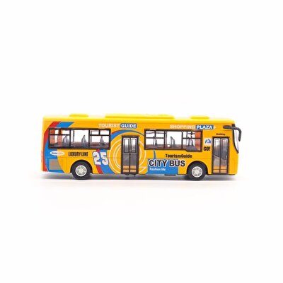 Sesli Işıklı Die Cast Otobüs Sarı