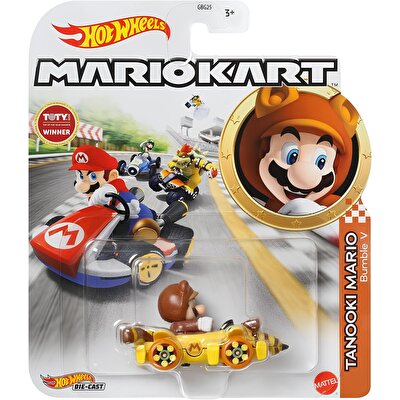 Hot Wheels Mario Kart Karakter Araçlar Tanooki Mario HDB31