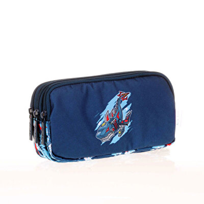 Kaukko Kids&Love 3 Bölmeli Sweet Shark Kalem Çantası