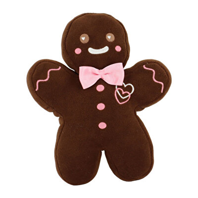 Pembe Papyonlu Kurabiye Adam 35 Cm