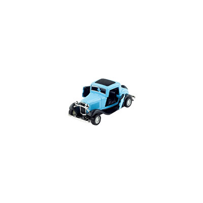 Die Cast 1:32 Retro Hot Rod Çek Bırak Araba Mavi