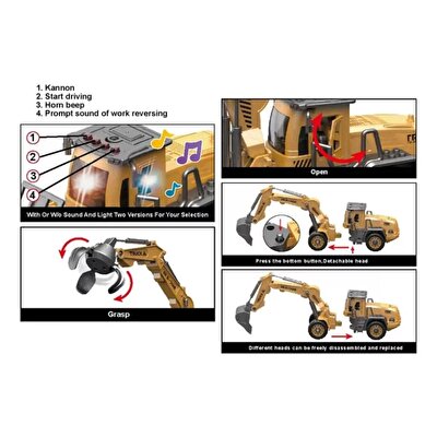 Vinç Kepçe Kırıcı Montaj İnşaat Seti