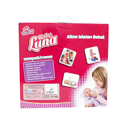 Baby Luna Altını Islatan Yemek Setli̇ Pembe Kazaklı Bebek