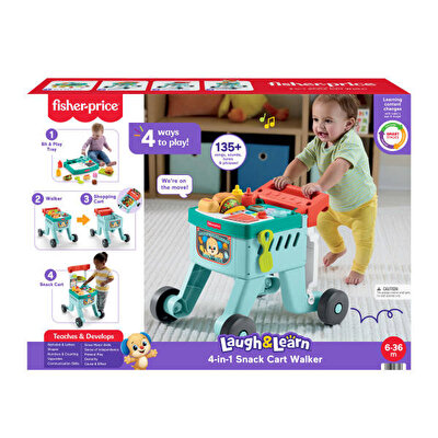 Fisher Price 4'ü 1 Arada Alışveriş Sepeti Yürüteç JLM95