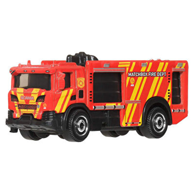 Matchbox Tekli̇ Arabalar Scania Xt Fire Truck JBR15
