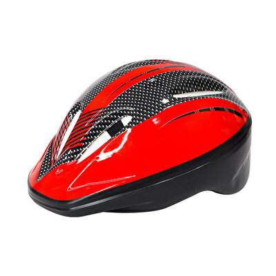 Ayarlanabilir Desenli Baskılı Kask 56-61 Cm Noktalı Kırmızı