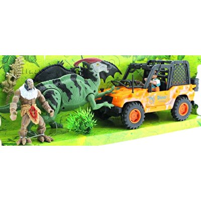 Dinozor Avcısı Jeepli Oyun Seti  D124-58