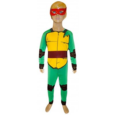 Ninja Kaplumbağalar Kırmızı Maskeli Kostüm 10-12 Yaş
