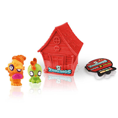 Zomlings İkili Figür ve Kırmızı Ev Seri 1