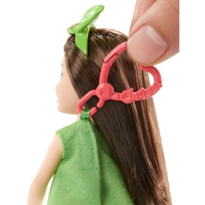 Barbie Kostümlü Chelsea ve Hayvancığı Oyun Setleri Avokado Temalı Kostüm GJW31