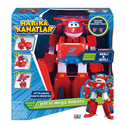 Harika Kanatlar Jett'in Sesli ve Işıklı Mega Robotu
