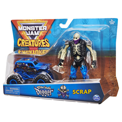 Monster Jam 1:64 Ölçekli Canavar Kamyon ve Digger Scrap