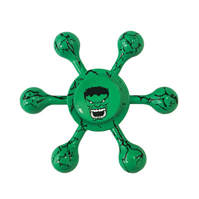 Stres Çarkı Altı Kollu Yeşil Adam