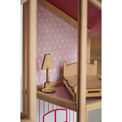 Asansörlü Ahşap Ev 1002 Pembe