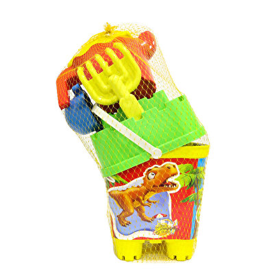 Resimli Yeşil Kapaklı Full Parçalı Kırmızı Suluklu Dev Kare Kova Seti 1029