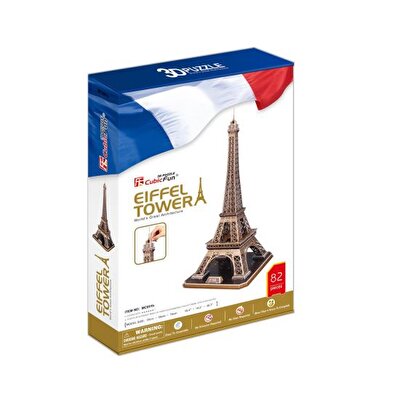 Cubic Fun 3D Puzzle 82 Parça Eyfel Kulesi Fransa