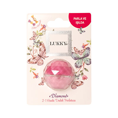 Lukky 2'si 1 Arada Pembe Simli Dudak Parlatıcısı