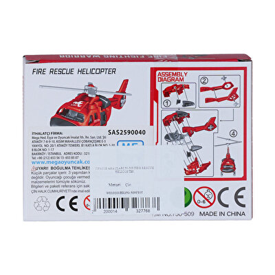 İtfaiye Araçları 50-509 Fire Rescue Helicopter Maket