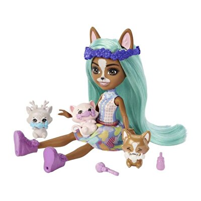 Enchanti̇mals Besti̇e Reveal Yakın Arkadaş Bebekler Crizia Corgi Show HLK86