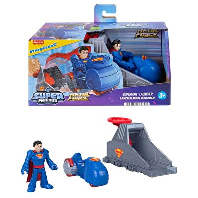 Imaginext DC Super Friends Aksiyon Figürü ve Fırlatma Seti Superman Launcher
